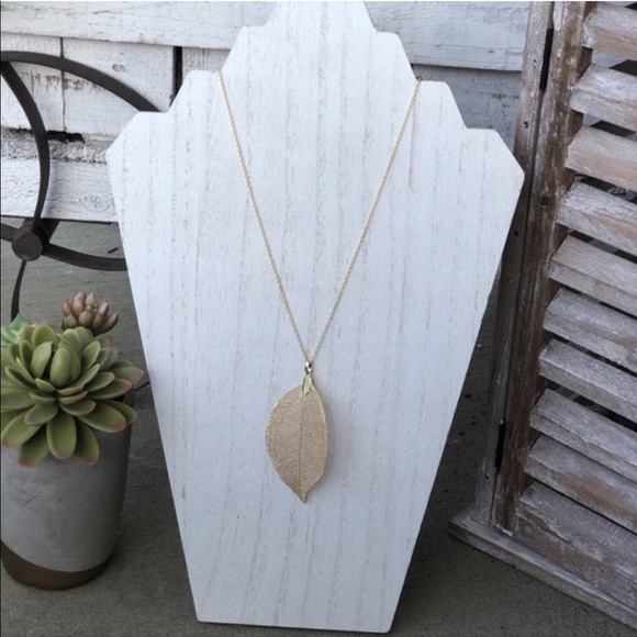 Natural Leaf Necklace or Earrings Multiple Colors - Picture 5 of 8